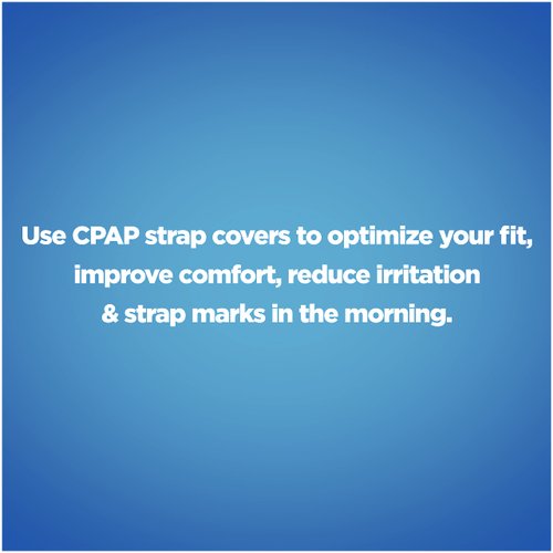 resplabs CPAP Strap Covers | Compatible with Most Full Face and Nasal CPAP Mask Headgear | Universal | 4 Pack