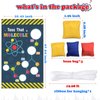 Science Toss Games Banner Backdrop Chemistry Toss that Molecule Theme Decor Decorations for School Science Laboratory Lab Science Classroom Boy Girl Kid Birthday Party Supplies Favors Background