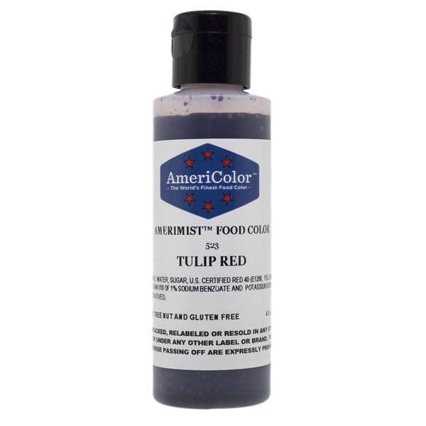 AmeriColor Tulip Red AmeriMist Airbrush Food Color, 4.5 oz