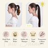 Full Shine Brown Hair Ponytail Extension Real Hair Medium Brown Wrap Around Ponytail Straight Ponytail Hair Extensions for Women Short Hair 70Grams 12Inch