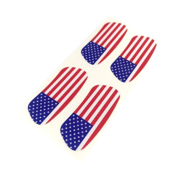 EyeBlack USA World Flag Under Eye Peel and Stick Sticker Strip |National Pride, Global Support | Sporting Events, Fotbal, Cricket, Pickel ball, Rugby, Soccer | American Flag 12 Pairs/24 Strips