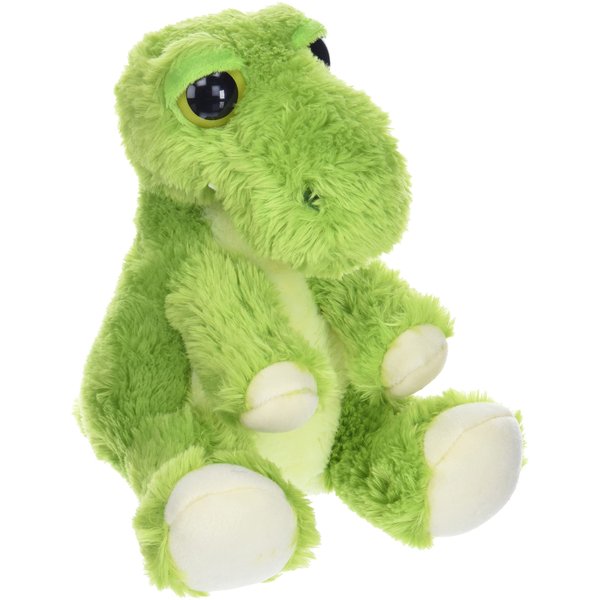 Aurora® Enchanting Dreamy Eyes™ T-rex Stuffed Animal - Captivating Gaze - Whimsical Charm - Green 10 Inches