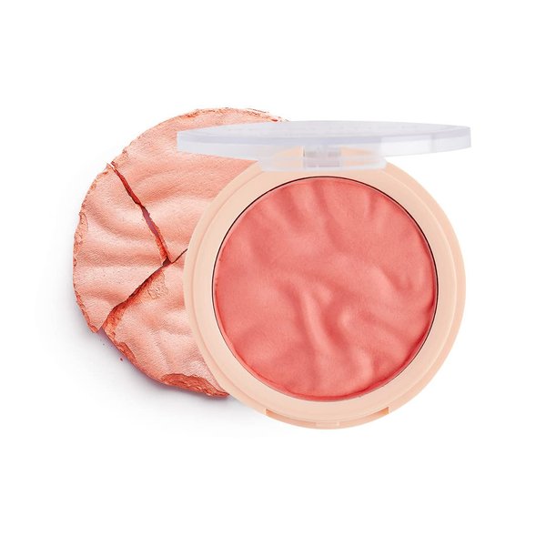Revolution Beauty, Blusher Reloaded, Pressed Powder Face Blusher, Highly Pigmented & Long Lasting Formula, Peach Bliss, 0.26 Oz.