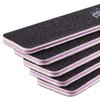 10pcs - PANA Jumbo Double-Sided Emery Nail File for Manicure, Pedicure, Natural, and Acrylic Nails - Black (Grit 100/180)