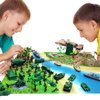 Army Men Military Set 293PCS Mini Action Figure Play Set with Soldiers, Vehicles,Tanks, Aircrafts & Boats-Pretend Army Base & Military Toy for Boys