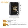 Easilydays African Black Soap Shea Butter Moisture Soap, Face and Body Moisturizing Soap, Deep Cleansing, Reduces Acne, Refining Pores, Glowing Skin, African Black Organic Soap Bar for Women & Men