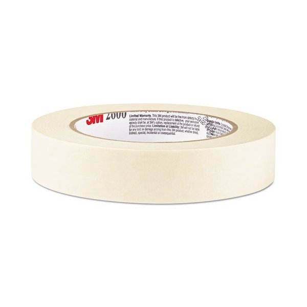 (3 Pack Value Bundle) MMM260018A Economy Masking Tape, 3/4" x 60 Yards, 3" Core, Cream