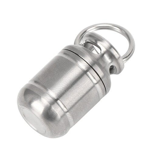 Pill Cases, Portable Alloy Medicine Holder Heat Resistant Waterproof Warehouse Mini Pill Storage Bottle(Small) Pill Container Pill Holder Keychain Small