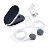 Lewisia Solar Air Pump Kit USB Aquarium Fish Tank Air Pump with Air Hoses Bubble Stones Clip 3 Working Modes Pond Aerator Bubble Oxygenator (2W)