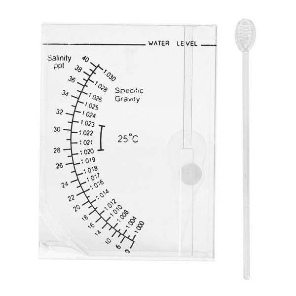 Aquarium Marine Test,Salinity Tester Aquarium Salinity Tester Seawater Salt Meter Fish Tank Salinity Measuring Device for Fish Tank Pond Saltwater Water