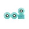 SAIKOOWA 4pcs Apex 68D Urethane Fingerboard Wheels,7.5mm Diameter -ABEC-9 Ultra Spin Chrome Steel Bearings with 1pcs Fingerboard Tool (Transparent Blue)