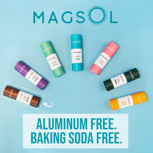 MAGSOL Aluminum Free Deodorant for Women, Premium Natural Deodorant - 4 Total Ingredients, 2 Pack (Lavender)