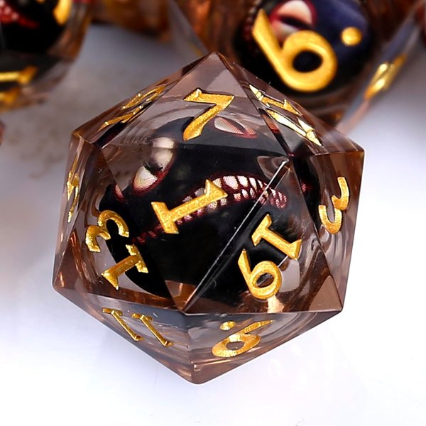 Maywin DND Dice Gift Set, Dragon Eye Dice,Dungeons and Dragons Dice Set for Role Playing Table Games