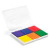 Melissa & Doug Rainbow Stamp Pad For Rubber Stamps, Arts And Crafts Supplies For Kids Ages 4+, 6 Washable Inks