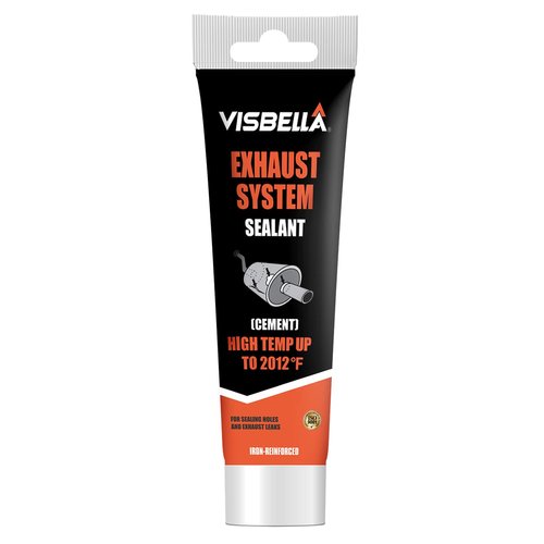 Visbella 150g Auto Vehicle Exhaust System Sealant, Non-Slumping Professional Repair Crack Adhesive Super Glue Sealer for Car Mufflers, Tailpipes, Catalytic Converters