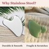 Stainless Steel Gua Sha and Face Roller Set, Gua Sha Facial Tool, Face Massager for Face Sculpting, Metal Gua Sha Face Roller Skin Care, Facial Massager for Women