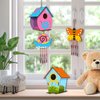 Arts and Crafts for Kids Ages 4-8 8-12, 2 Pack DIY Bird House Wind Chime Kids Crafts, Craft Kits for Girls Boys Toddlers 4-6 6-8, Painting Kits Includes Paints & Brushes