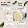 Coconut Milk Solid Bar Conditioner, Natural, Sulfate Free, Eco-Friendly, Plastic Free, All Hair Types including frizzy hair, Cruelty-Free & Vegan 4 ounces