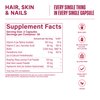 Habit Hair, Skin & Nails Supplement (60 Capsules) - New Look, Supports Skin Hydration, Hair & Nail Strength, Biotin 2000mcg, Vitamin A & C, Hyaluronic Acid, Rosehip, Vegan, Non-GMO (1 Pack)