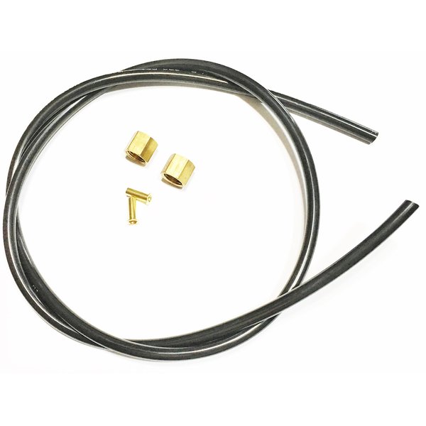 Sellerocity Brand Kit Air Compressor Tube Unloader Hose 40" Compatible With Emglo Jenny 610-1091 Dewalt A12463 Contains Nut & Ferrule With Inserts