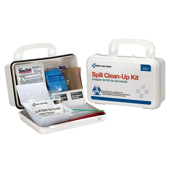 First Aid Only 6021 21-Piece Body Fluid Clean Up Kit in Weatherproof Plastic Case