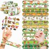 48 PCS Sloth Party Favors 24PCS Tattoos Stickers 24PCS Slap Bracelets Wristbands Perfect for Sloth Themed Birthday Baby Showers or Classroom Rewards Ideal Decor and Gifts for Girls and Boys