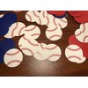 Red&Blue&White 100Pcs Baseball Confetti Baseball Party Table Confetti, Baseball Table Decorations for Baseball Theme Baby Shower Birthday Party Supplies