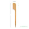 4.7" Custom Double-Wide Bamboo Paddle Picks – Personalized Food Picks – Full-Color Logo Printing – Eco-Friendly for Appetizers, Catering, and Events – 50 Pack