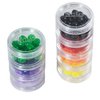 GMS 7 Day Stackable Pill Case for Organizing Medication, Supplements, and Vitamins | Durable Plastic Weekly Pill Organizer, Great for Travel | Small (Clear)