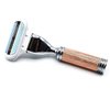 Parker Safety Razor, Gillette Venus Compatible Women’s Travel Sized Triple Blade Razor – Includes Saddle Brown Leather Razor Travel Case & One Cartridge