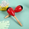 Maracas, Wooden Shaker Musical Percussion Instrument for Adult Kids Babies Toddlers, Ladybird