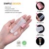 AMORIX 50PCS Lip Gloss Tubes Empty 10ml Pink Cap Lip Gloss Containers Lip Balm Tubes Cute Squeeze Tubes Lipgloss Making Supplies + 2 x 20ml Syringes Tag Labels for Lip Gloss Base
