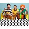 Kesfey 3 Packs Soccer Party Tablecloths 54 x 108 Inches Soccer Sports Ball Table Cover Disposable Waterproof Plastic Soccer Themed Birthday Table Cloth Rectangular Football Tablecloth for Boys Sports