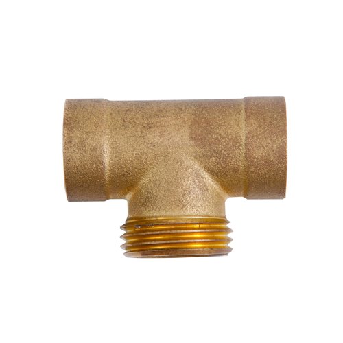 Liberty Garden Products Hose Cart Replacement Brass Tee - 1/2" Fitting #TE001