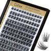 Cluster Lashes 168PCS Individual Lashes 0.07 D Curl Mix 8-16mm Lash Extensions Clusters Lashes Soft & Natural False Eyelashes Individual DIY Eyelash Extension at Home (Style-Volume)