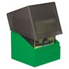Ultimate Guard Boulder Synergy 100+, Deck Case for 100 Double-Sleeved TCG Cards, Black/Green, Secure & Durable Storage for Trading Card Games