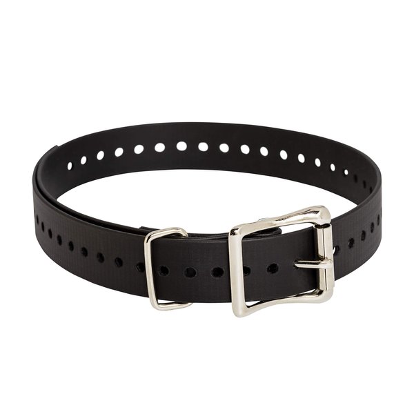 SportDOG Brand 1 Inch Collar Straps - Waterproof and Rustproof - Tightly Spaced Holes for Proper Fit -Black (Fits neck sizes 8 inches to 22 inches )