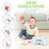 CRICBABY My First Cricket Kit | Organic Soft Plush Toy | Gift Baby and Infant 0-2 Years | 3 Soft Sensory Cricket Balls-Rattle, Crinkle, Squeaker & 1 Rainbow Rattle Cricket Bat | Safe, Fun, Educational