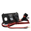 Carbon Fiber Golf Cart Volt Meter Key Switch Plate Dual 3.1A USB Charger Compatible with EZGO TXT PDS Electric 36V 48V