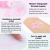 BowJian Pink Body Glitter Singer Concerts Pink Face Glitter Festival Rave Accessories Glitter Eyeshadow Pink Face Paint Pink Hair Glitter Gel Chunky Glitter Makeup Pink Glitter for Eye Lip Hair Nails