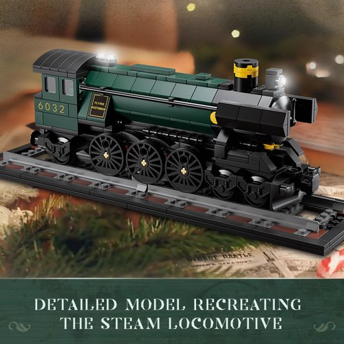 KAZI Steam Train Building Toys Set,Classic Locomotive Display Models for Adults,Retro Flying Scotsman Train Building Blocks for Toy Train Fans Ages 8 Plus,Fun Gift for Train Lovers