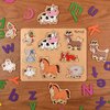 Pikatoyz Puzzles for Toddlers 1-3. Montessori Puzzle for Kids. Wooden Toys for 1+ Year Old of Farm Animals. Wooden Puzzle for 1 2 3 Year Old for Gifts. Improved peg Puzzles for Toddlers.
