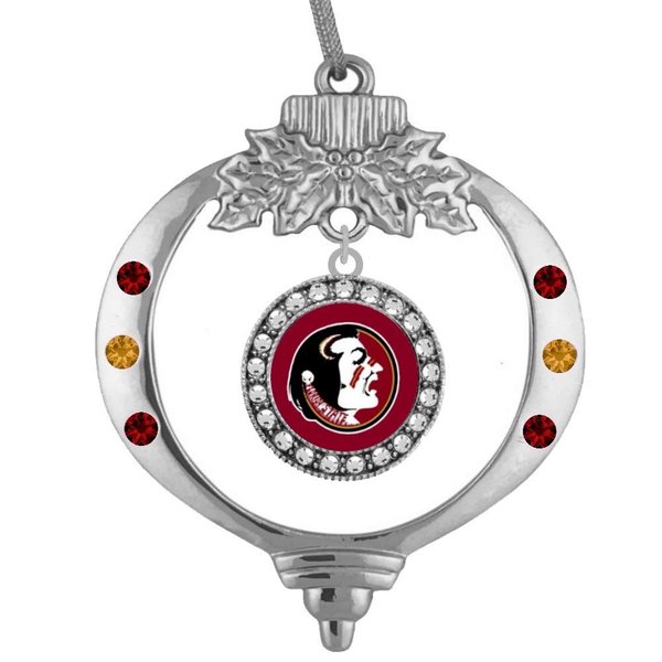 Round Cdrytal Christmas Ornament