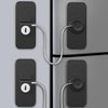AOSITE Mini Fridge Locks for Kids No Drill Refrigerator Locks for Adults Cupboard Lock Child Safety Locks for Cabinets Drawer Locks Freezer Lock Baby Proofing (Black, 2)