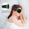 WAOAW Sleep Mask, Eye Mask for Sleep, Silk Eye Sleeping Masks for Both Women and Men, 3D Weighted Eye Cover Sleeping Mask, Blackout Blindfold of Eyemask (Neon Green)