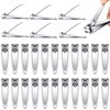 AVERZELLA 60 Pack Straight Nail Clippers Bulk,Sharp Blade Toe Nail Clippers Fingernail & Toenail Nail Clipper in Bulk,Nail Clipper Set Manicure Tools for Women Man Adult Homeless Care Supplies