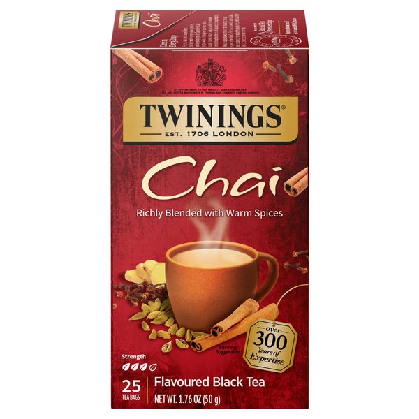 Twinings of London Chai Tea Bags, 25 Count