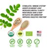 Supreme Herbals, 100% Raw and Pure Moringa Leaf Powder Capsules. Organic Certified Moringa Leaf. Natural Superfood with Essential Amino Acids, Antioxidants and Omega 3, 500mg, 120 Capsules.