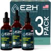 E2H Vegan Liquid Iodine - Thyroid Support and Cognitive Function - Boost Your Metabolism and Energy Levels - Vegan - Non-GMO (3 Bottles)