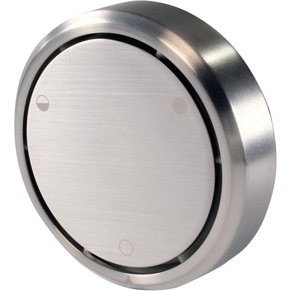 Westbrass A493CH-07 Patented Deep Soak Round Replacement 2-Hole Bathtub Overflow Cover for Full and Over-Filled Closure, Satin Nickel